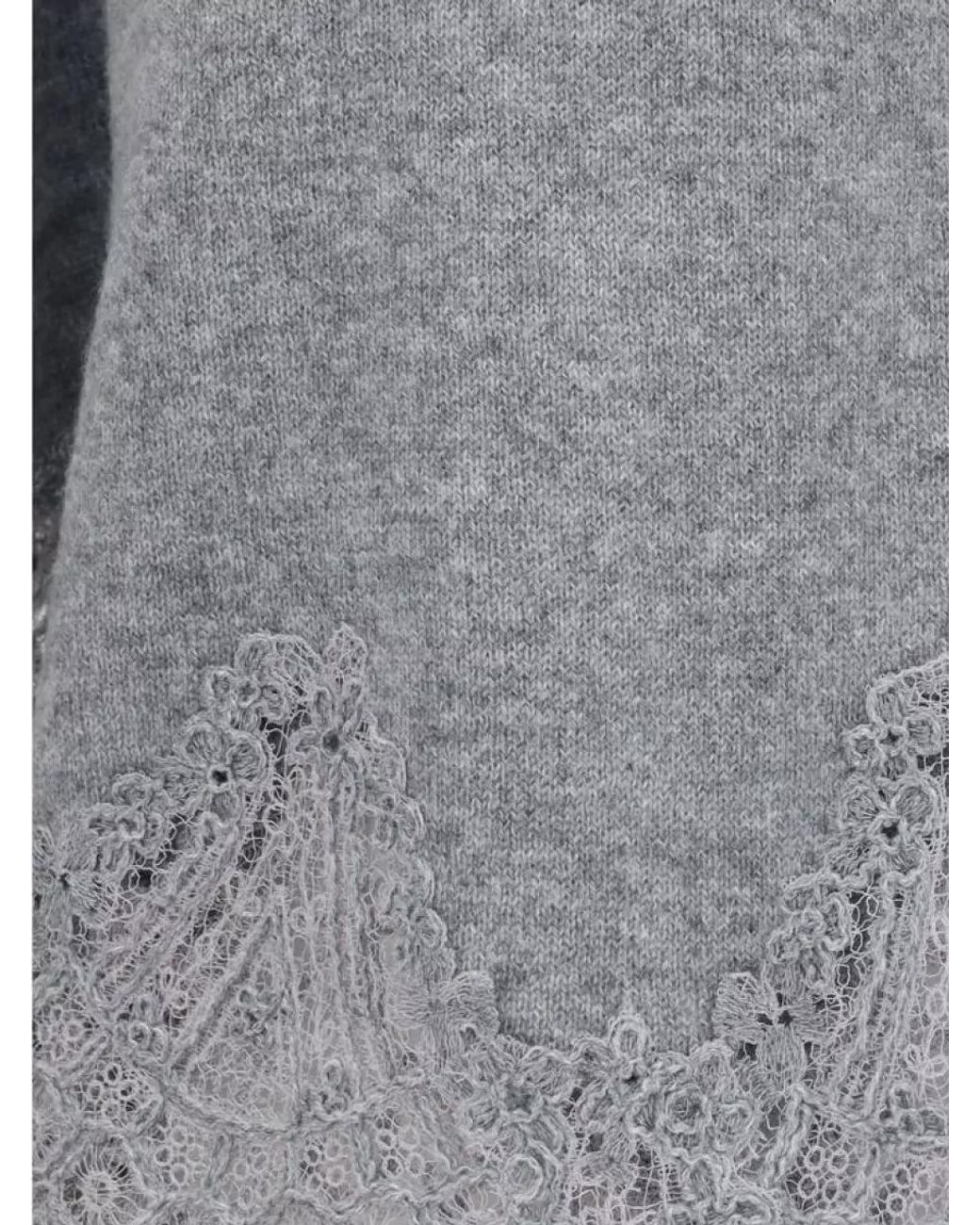 Ermanno Scervino Gray Cashmere Sweater