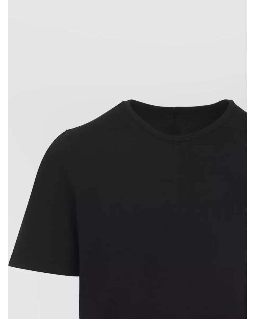 Rick Owens Black Cotton Level T Short-Sleeve T-Shirt for men