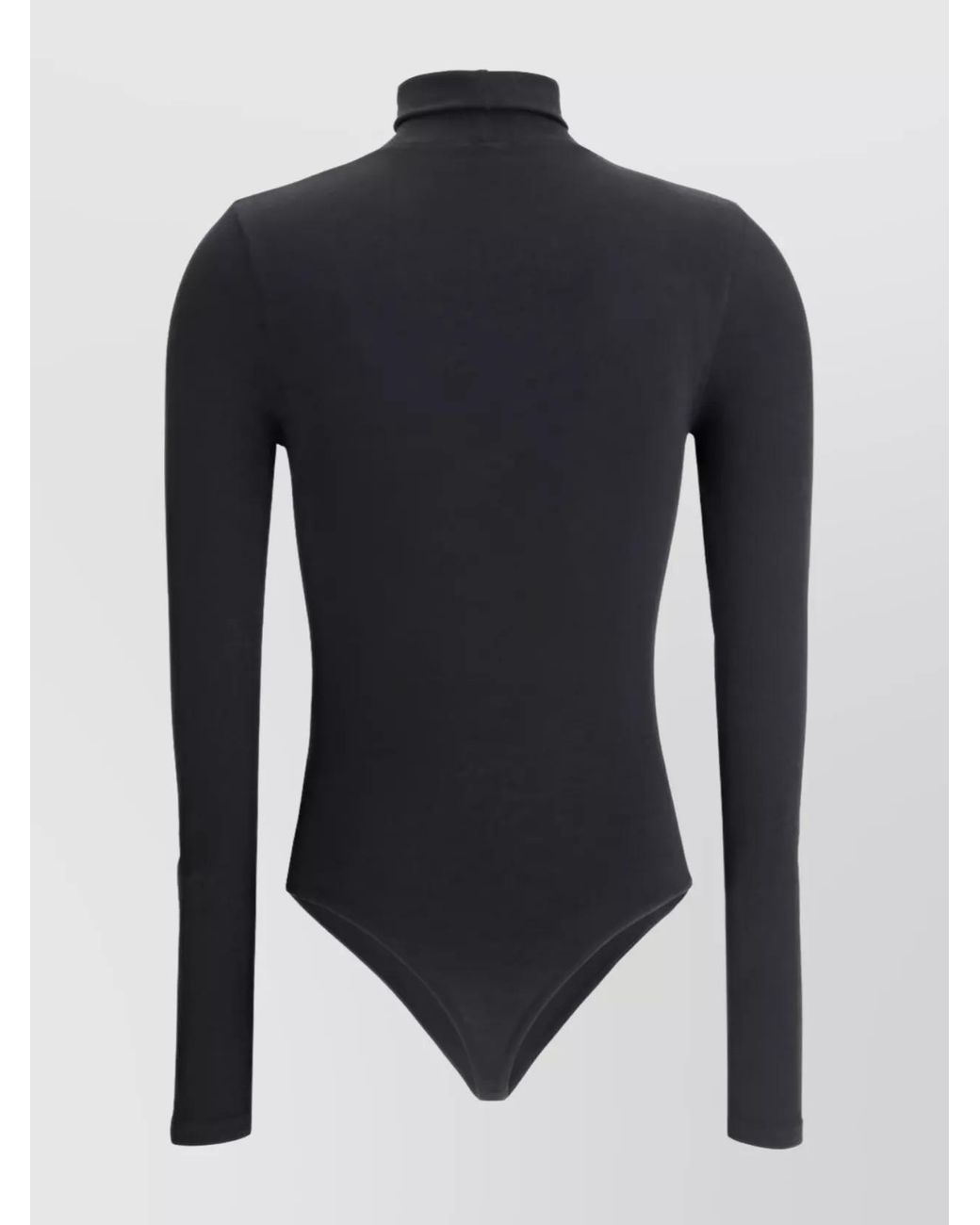 Wolford Blue High Neck Seamless Slim Fit Bodysuit