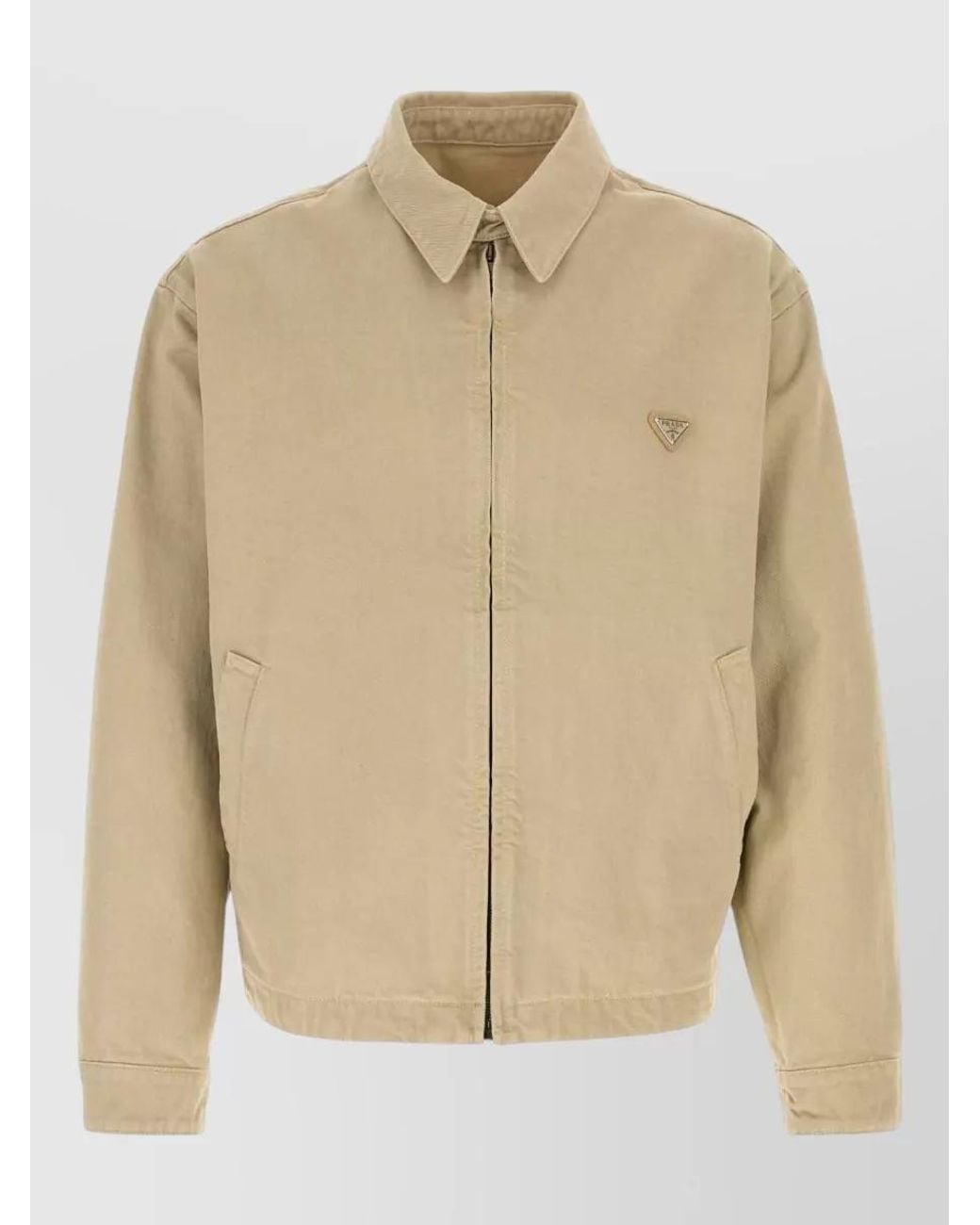 Prada Natural Denim Blouson Jacket for men