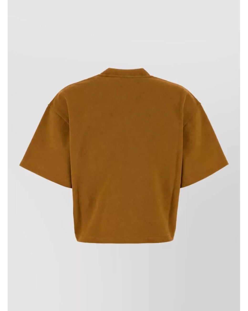 Saint Laurent Natural Cotton Piqué Oversized T-Shirt