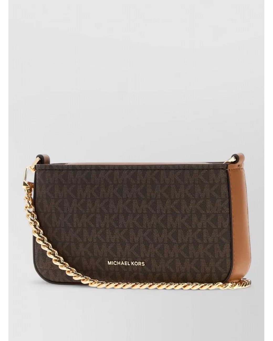 Michael Kors Gray Na Canvas Clutch Bag