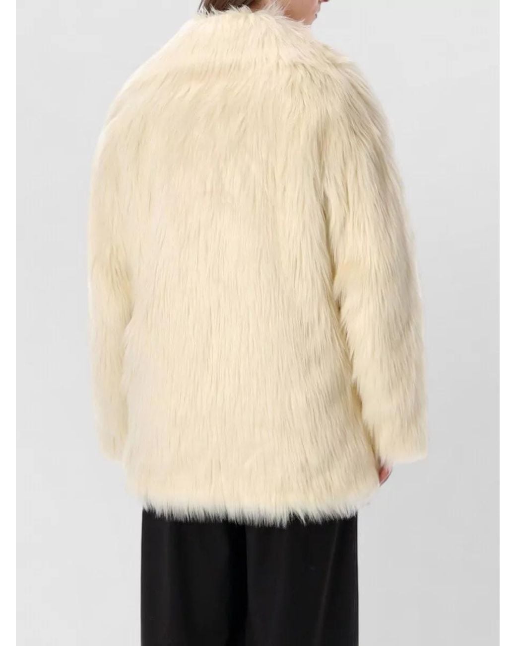 Stand Studio Natural Katalina Faux Fur Coat