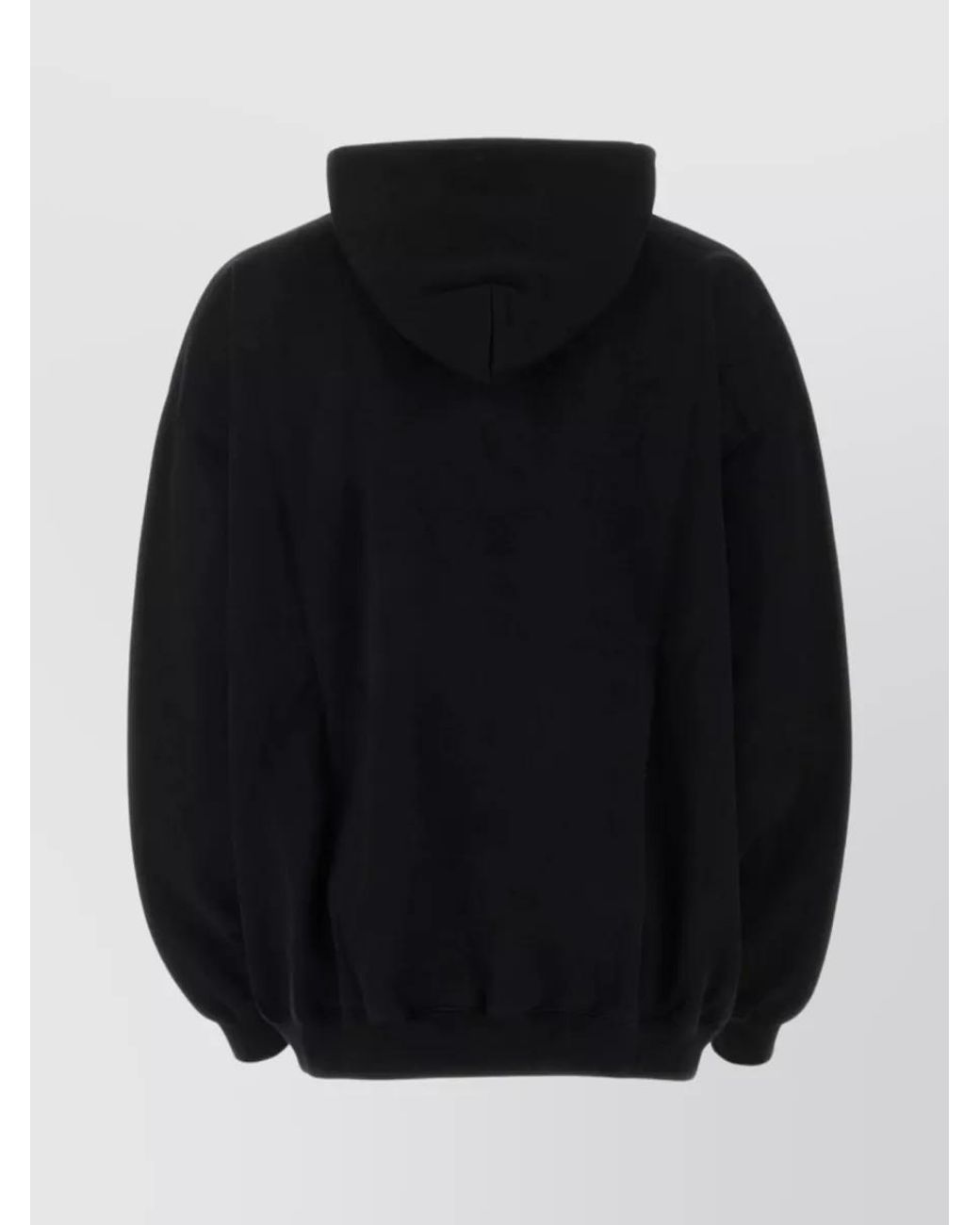 Vetements Black Logo-Print Cotton-Blend Oversized Hoodie for men