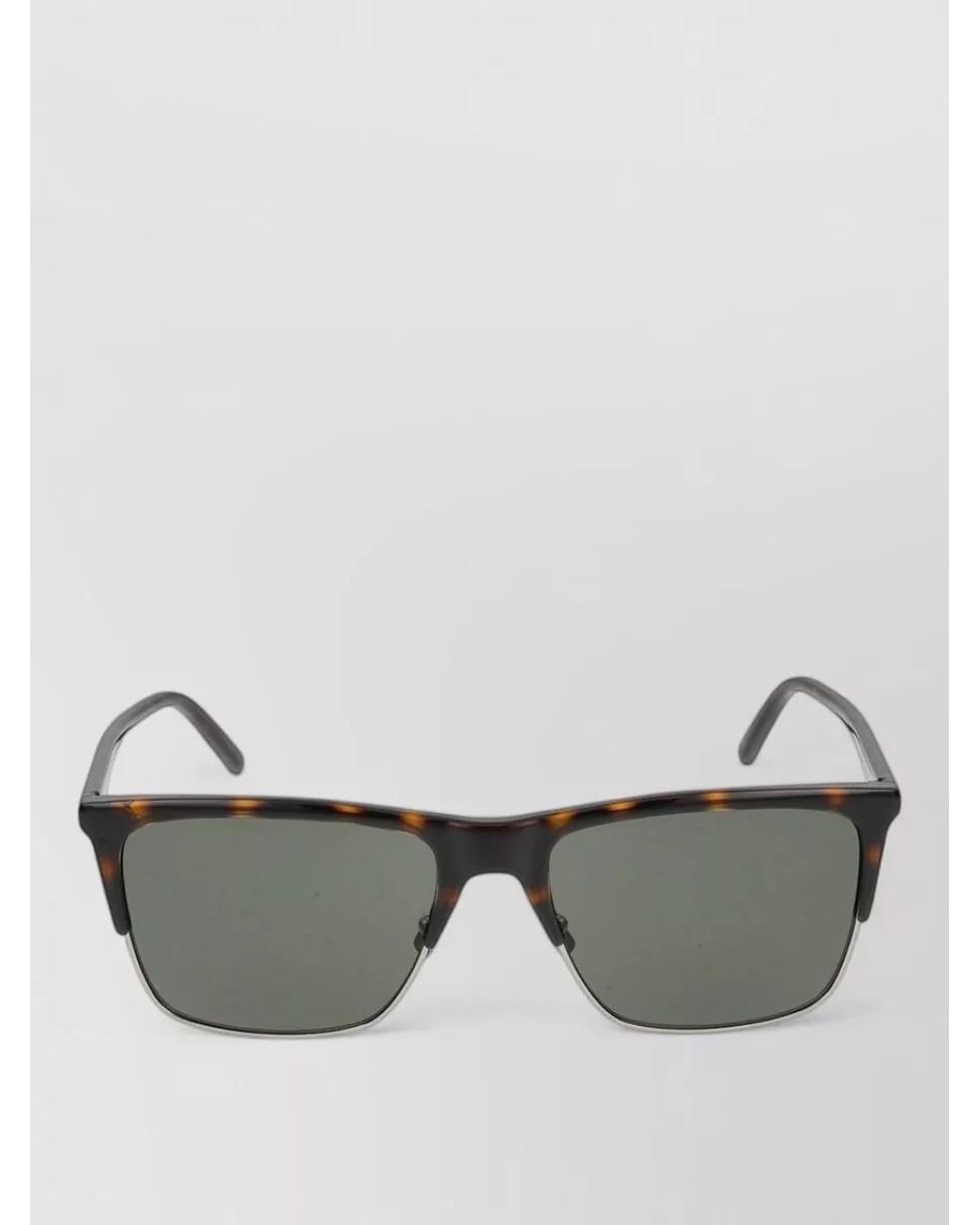 Saint Laurent Gray Square Sunglasses for men