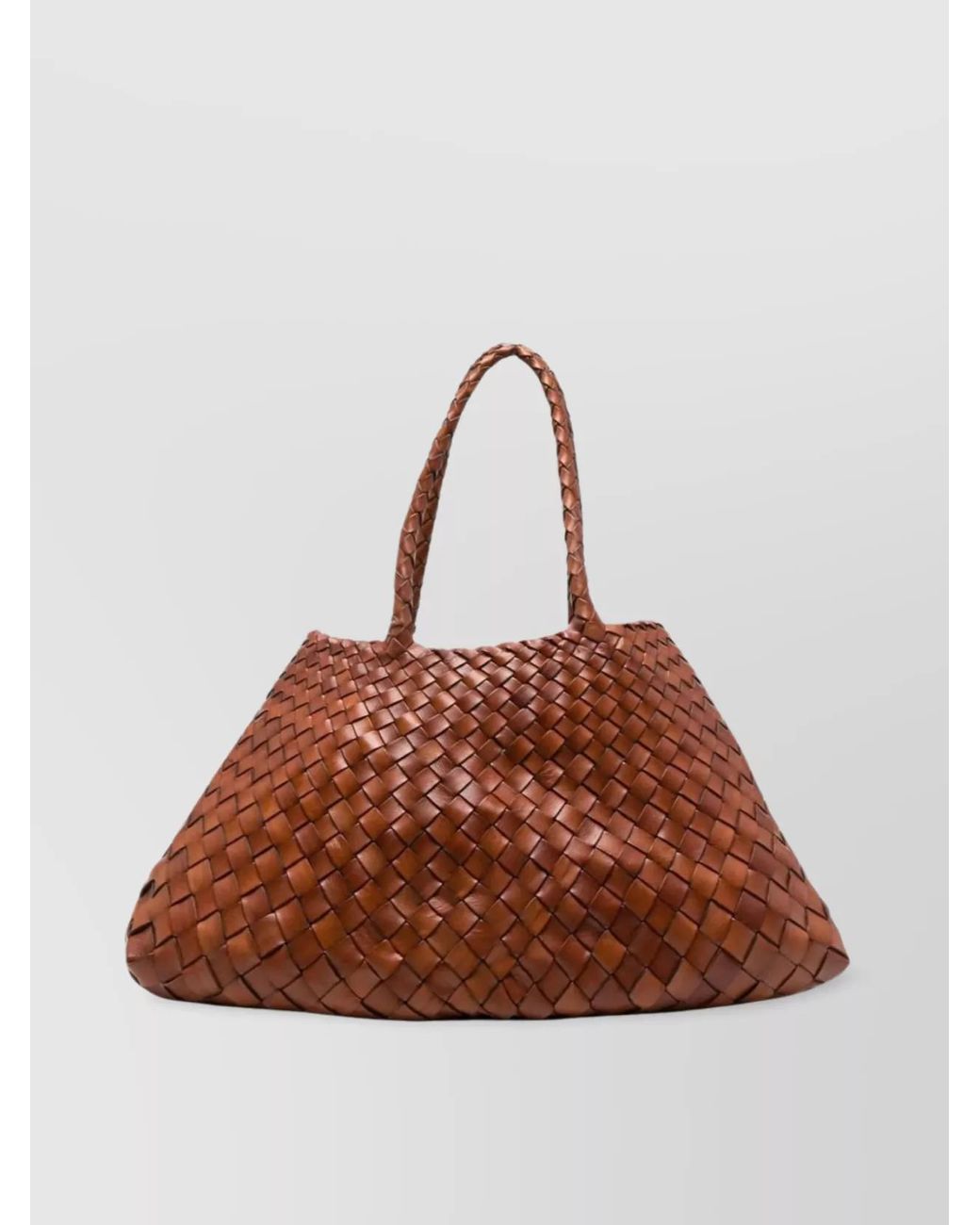 Dragon Diffusion Brown Santa Croce Bag Leather Tote Bag