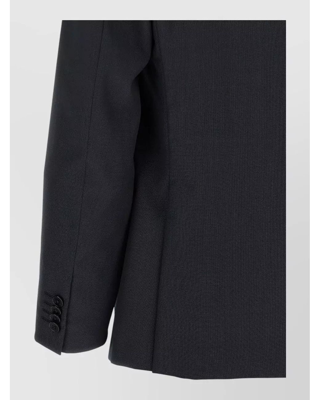 Zegna Blue Wool Straight-Leg Tailored Trousers for men