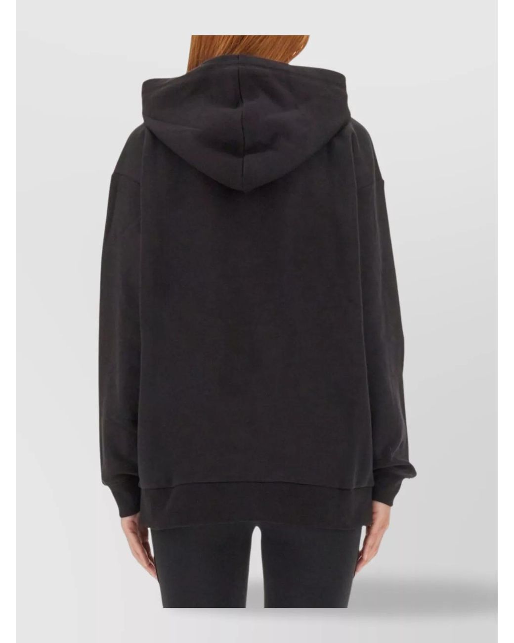Michael Kors Black Organic Cotton Oversized Sweatshirt