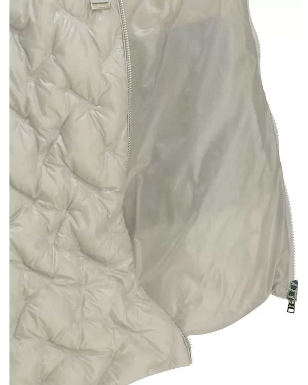 Herno Gray Down Long Parka Coat