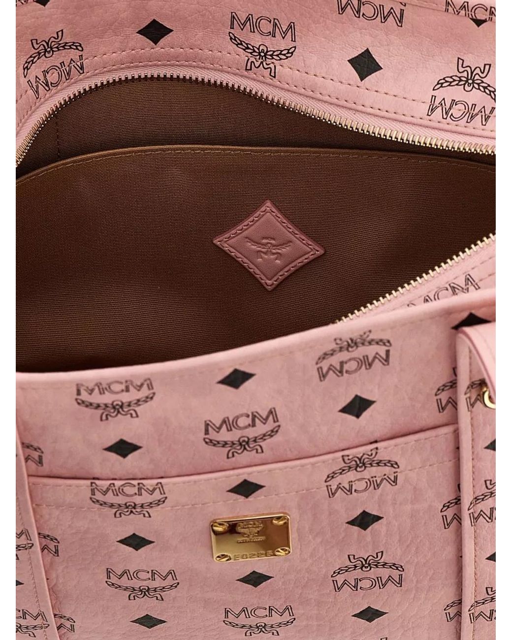 MCM Pink Aren Shoulder Bag