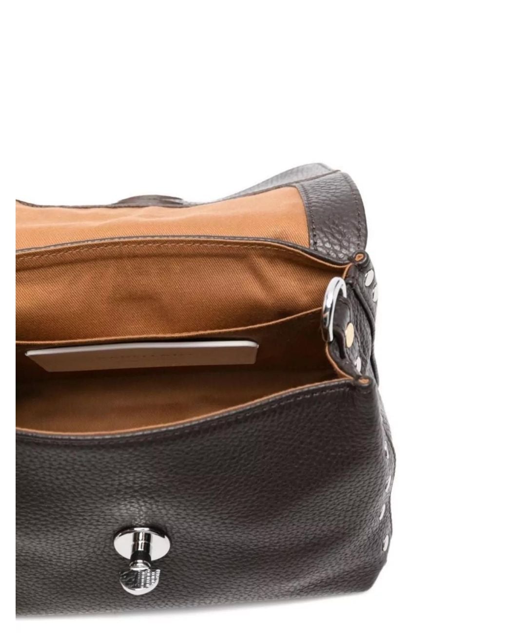 Zanellato Gray Calfskin Leather Shoulder Bag