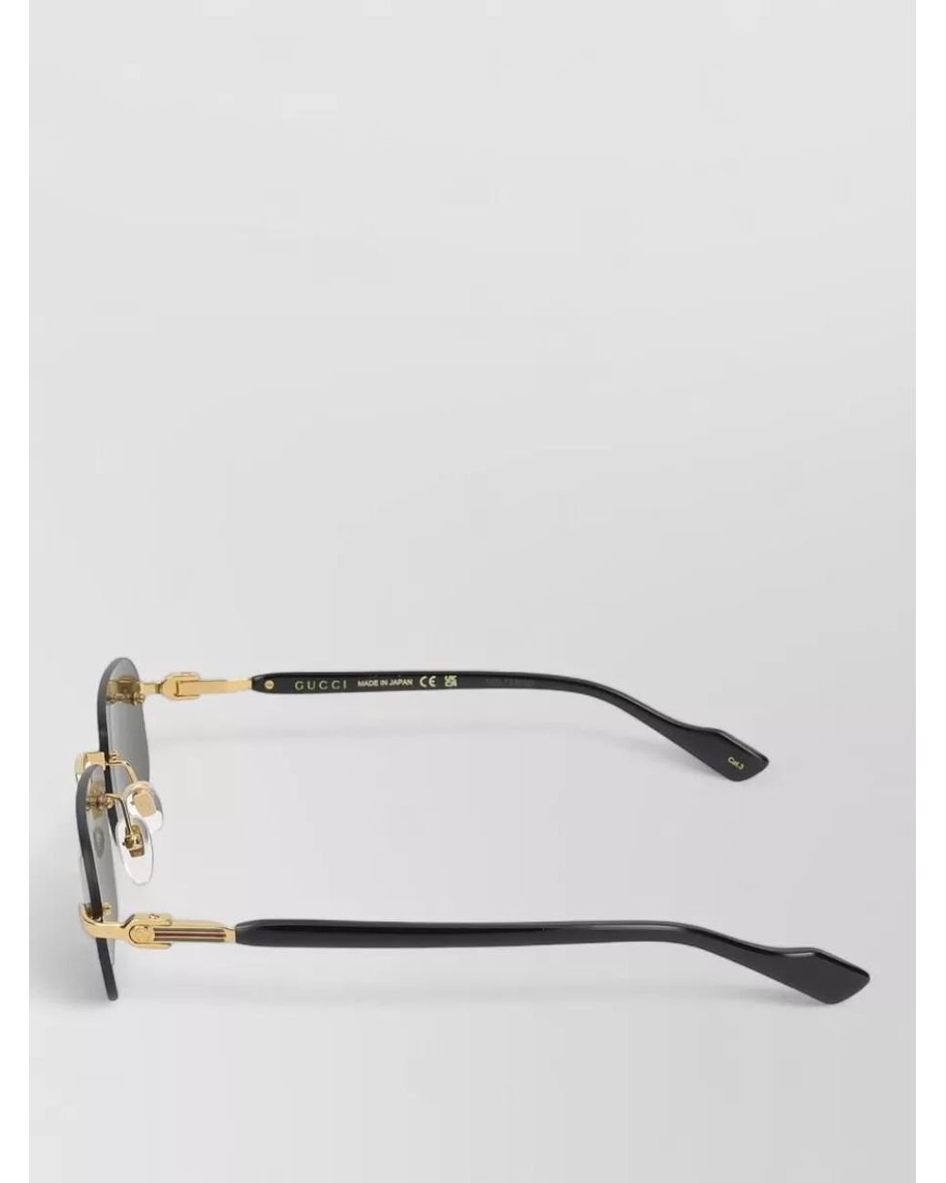 Gucci Gray Metal Sunglasses for men