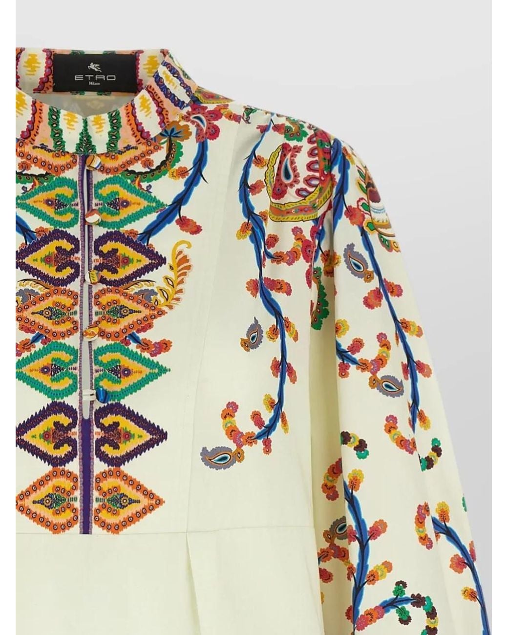 Etro Multicolor Printed Poplin Dress