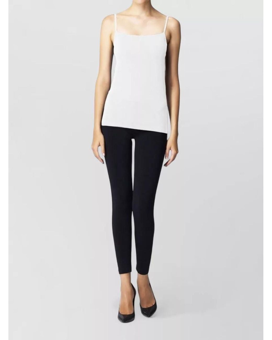 Wolford White Aurora Hawaii Cotton Tank Top