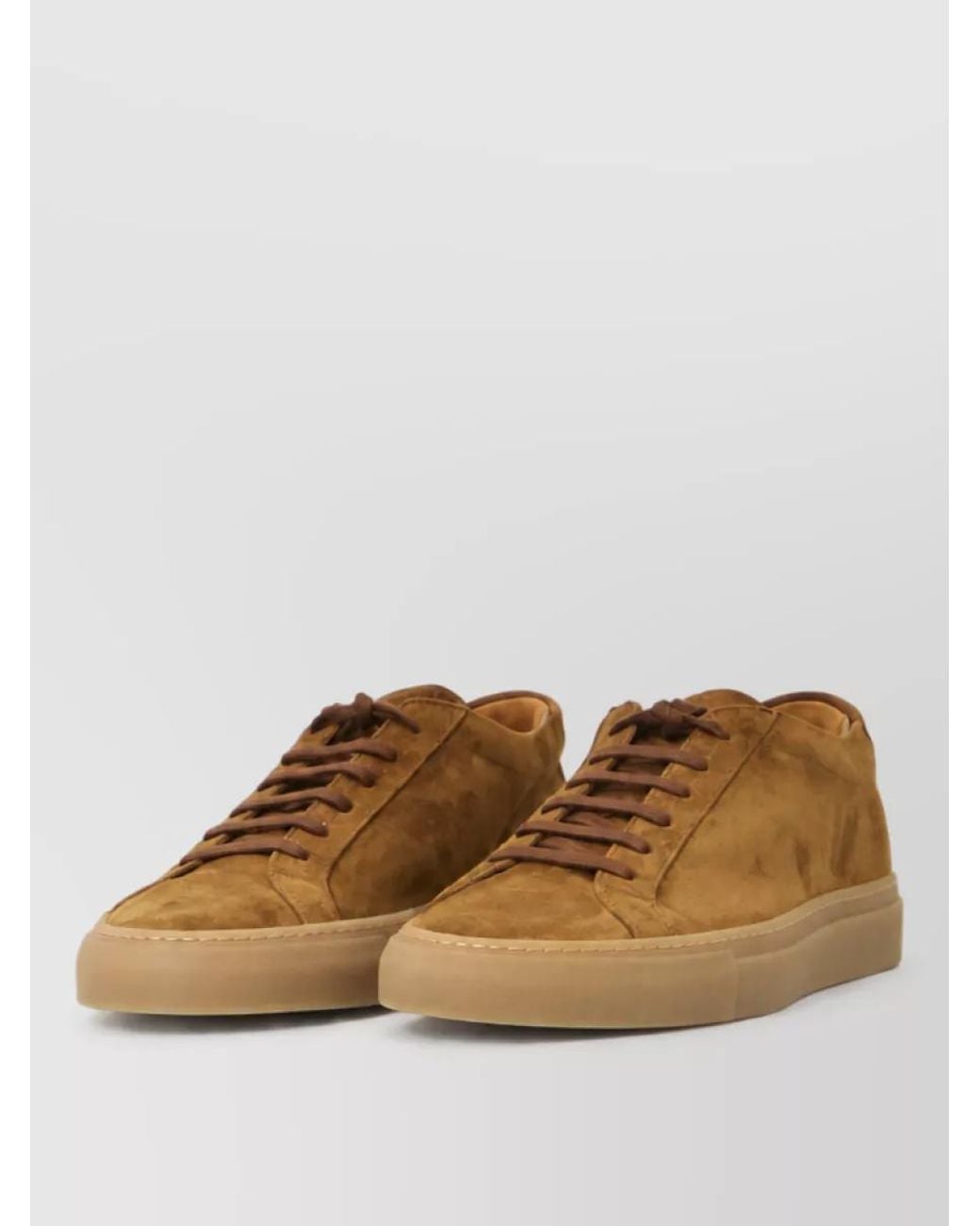 Common Projects Brown Suede Lace-Up Sneakers for men