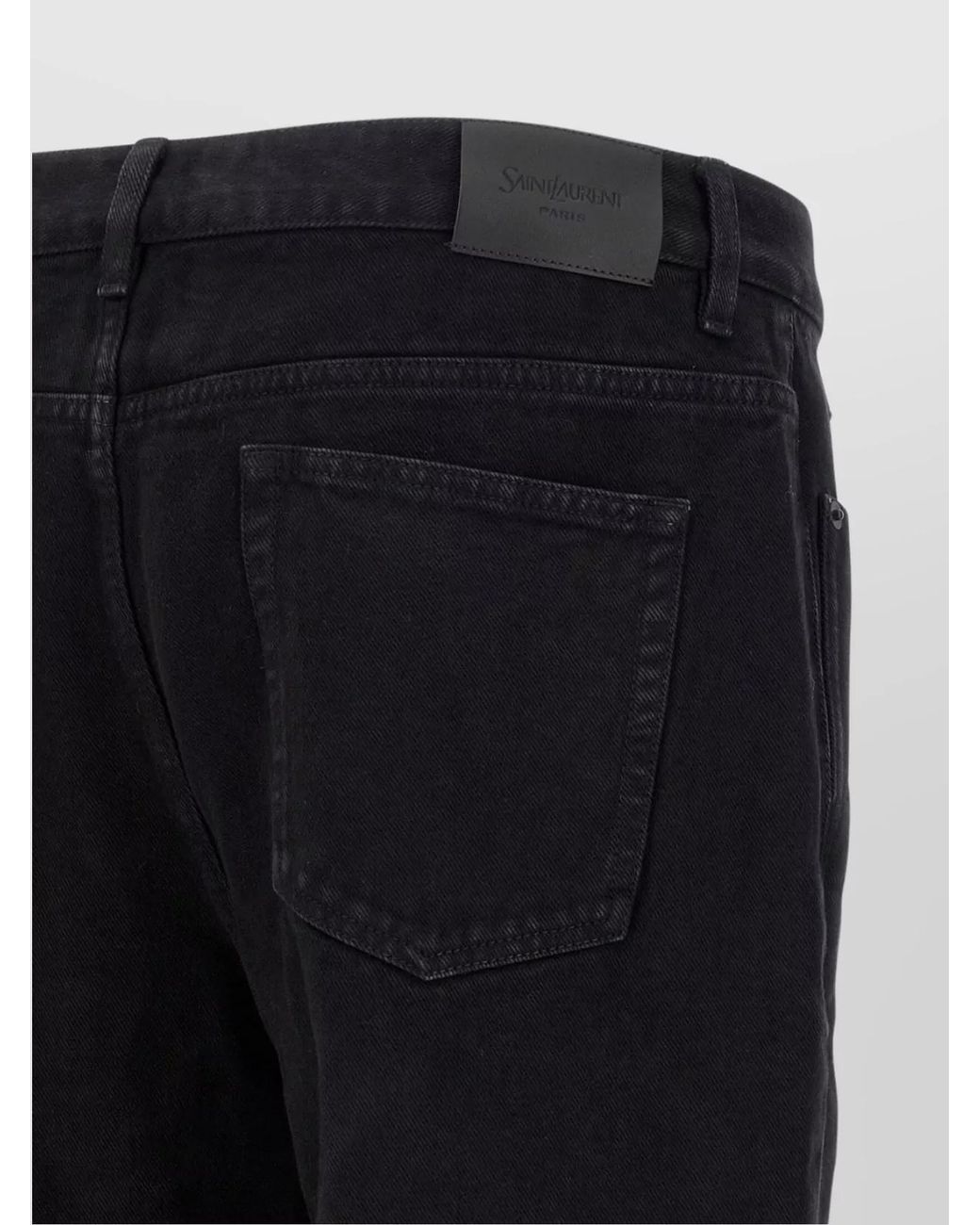 Saint Laurent Black Denim Straight-Leg Jeans for men