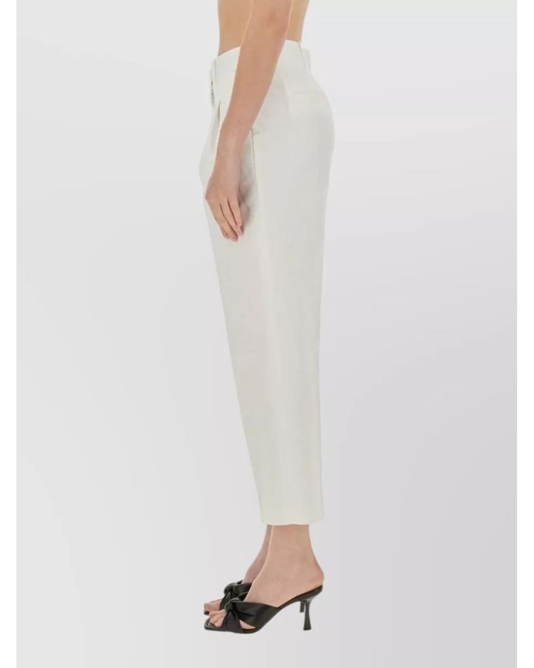 Michael Kors White Cropped Trousers