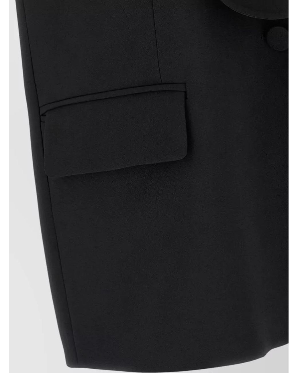DI.LA3 PARI' Black Viscose Tuxedo Vest