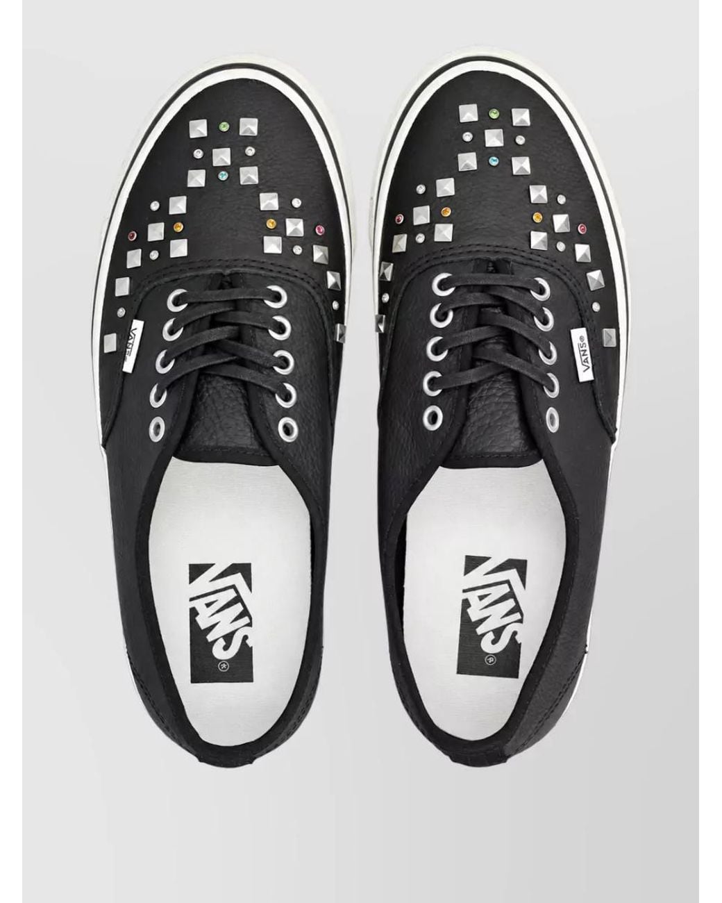 Vans Multicolor Leather Embellished Lace-Up Shoes