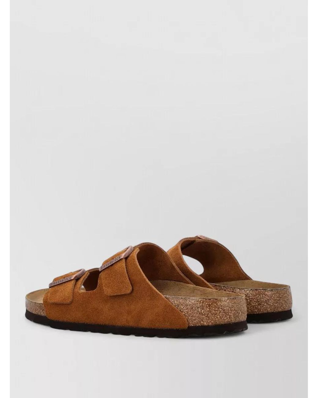 Birkenstock Brown Suede Leather Flat Sandals