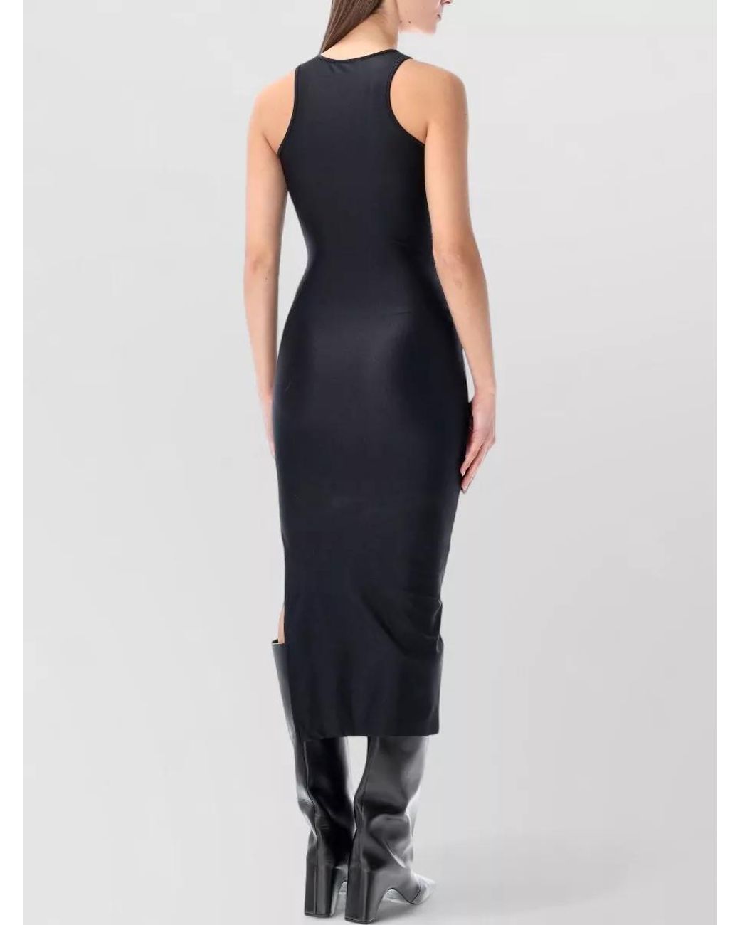 Coperni Blue Fitted Racer Midi Dress