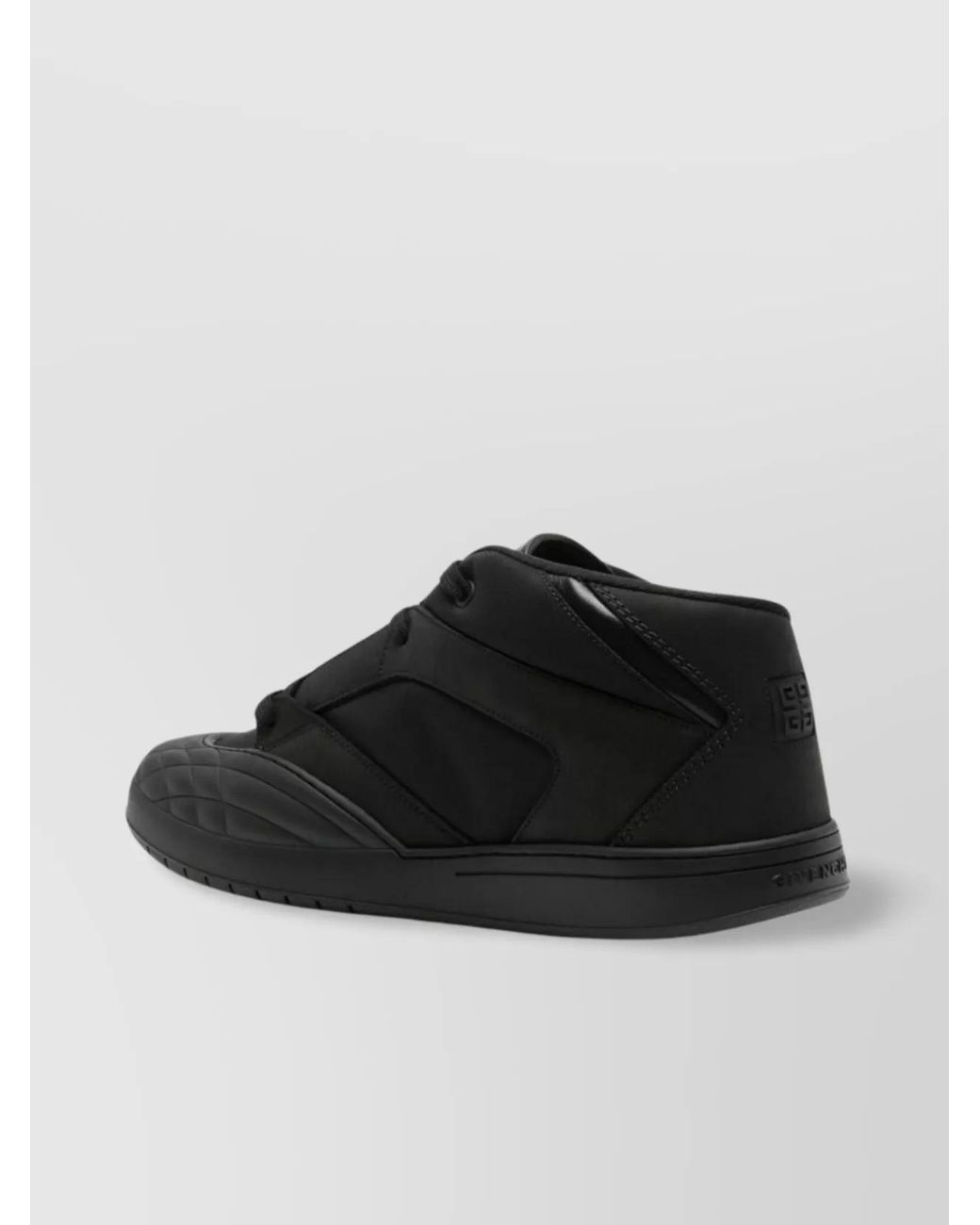 Givenchy Black Leather Panelled Low-Top Sneakers for men