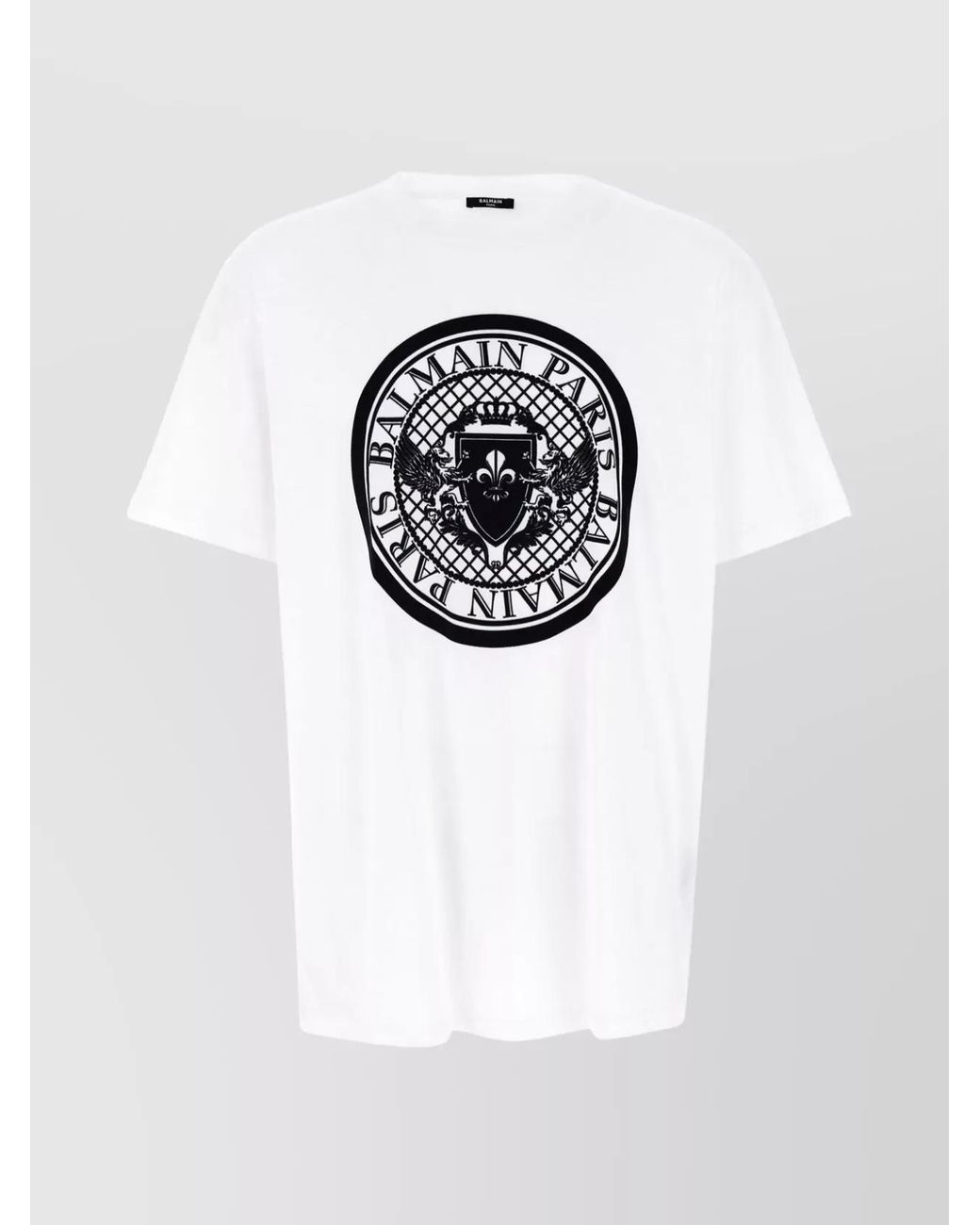 Balmain White Regular-Fit Cotton T-Shirt for men