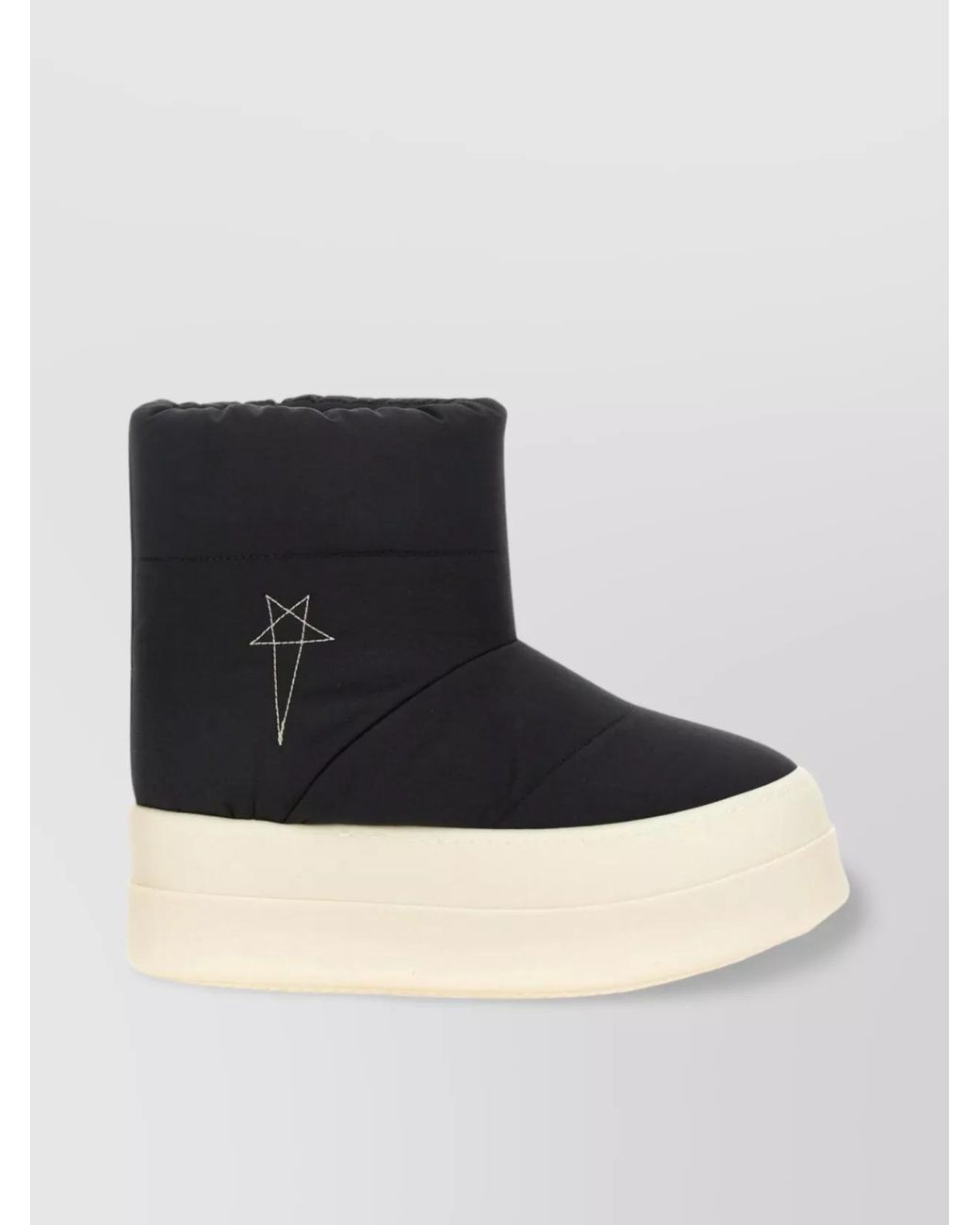 Rick Owens Black Padded Boots