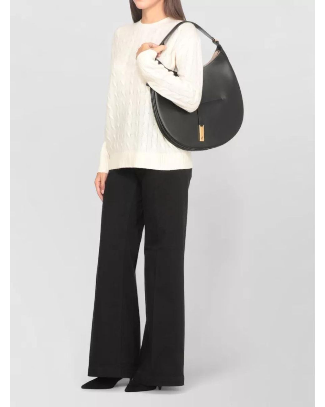 Ralph Lauren Black Leather Shoulder Bag