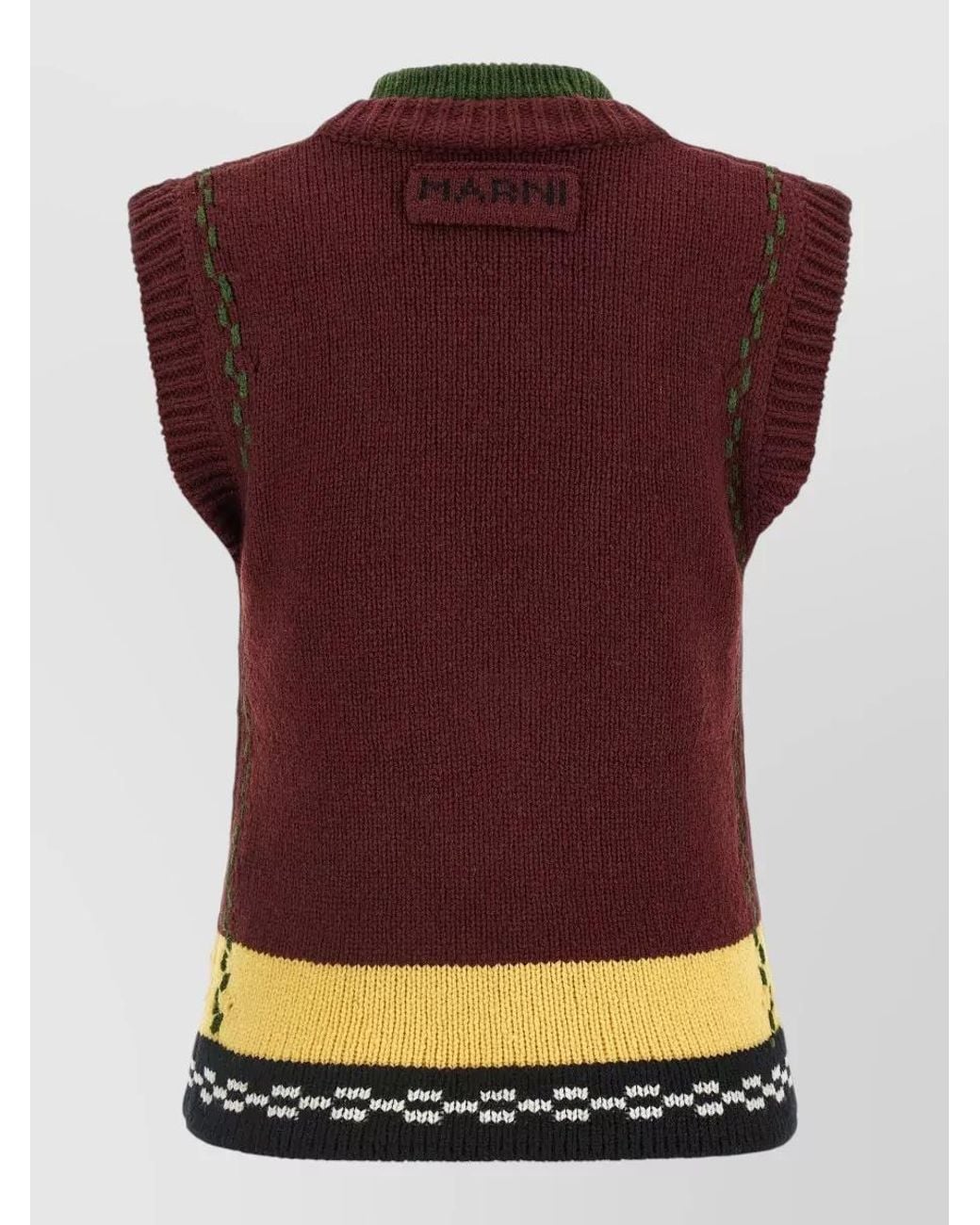 Marni Yellow Knit Vest