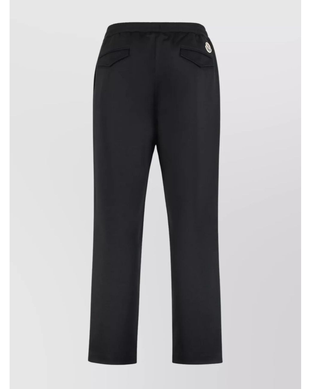 Moncler Black Technical Fabric Trousers for men