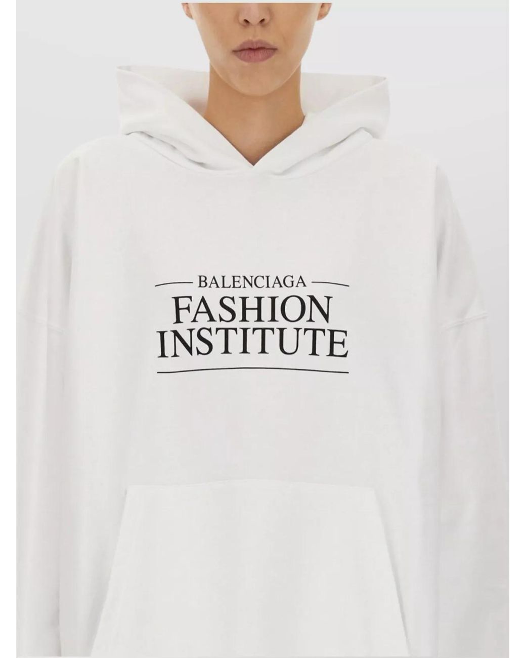 Balenciaga White Large Fit Sweatshirt