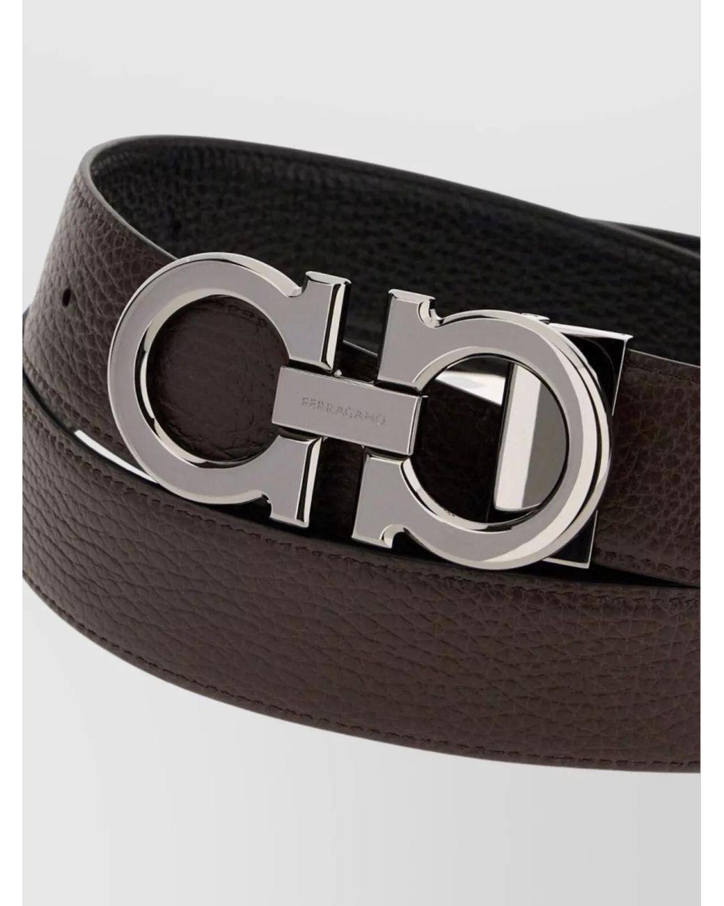 Ferragamo Multicolor Leather Reversible Belt for men