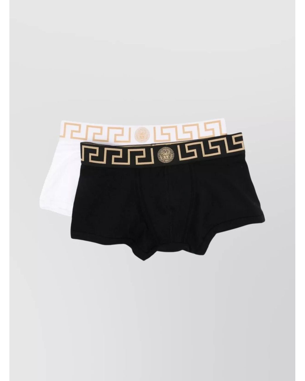 Versace Black Stretch Boxer Briefs Set for men