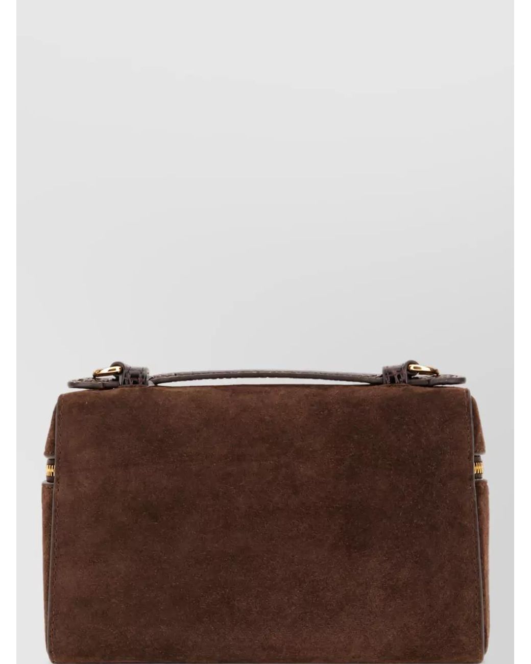 Tory Burch Brown Na Suede Leather Clutch Bag