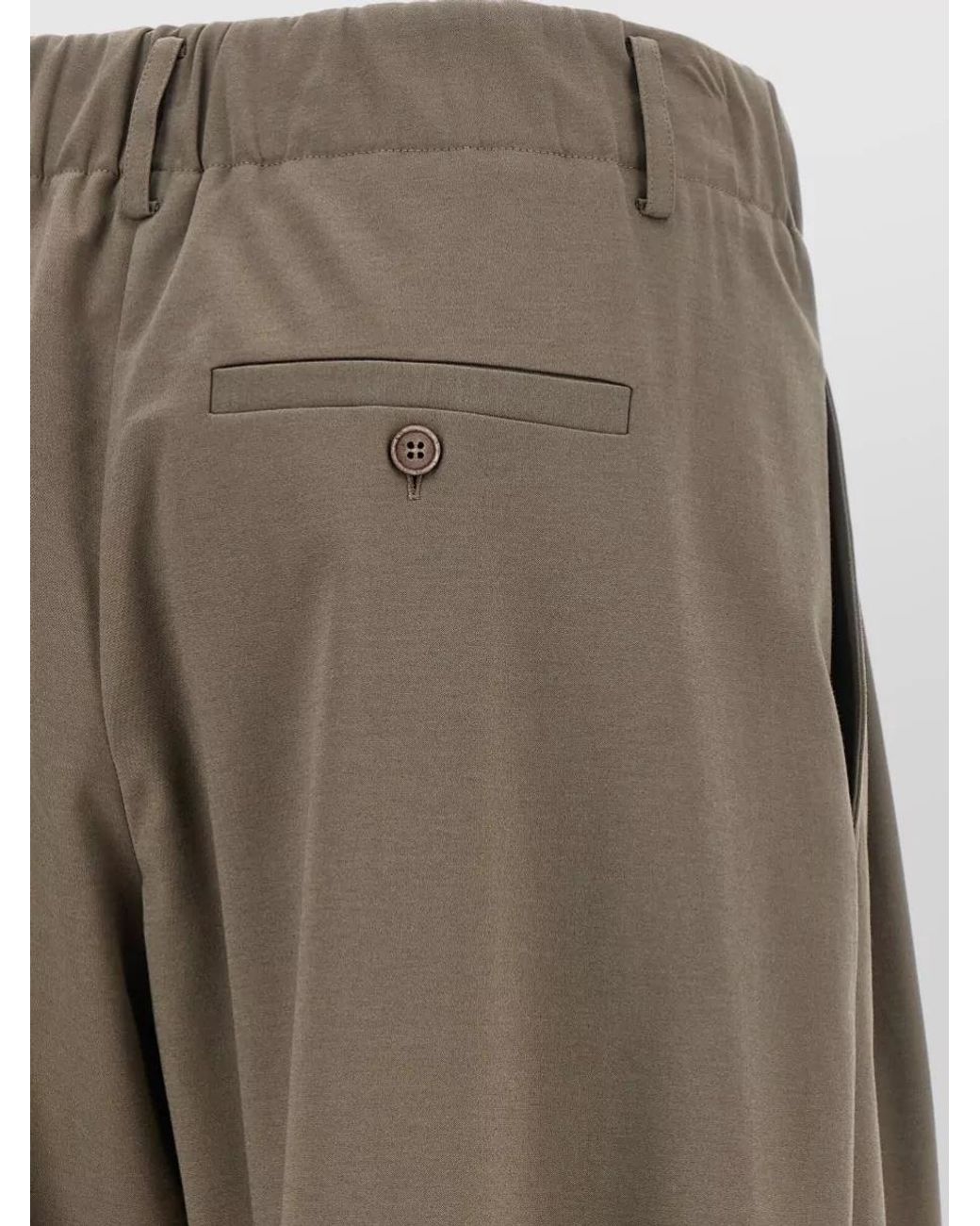 Brunello Cucinelli Multicolor Cropped Wide-Leg Trousers