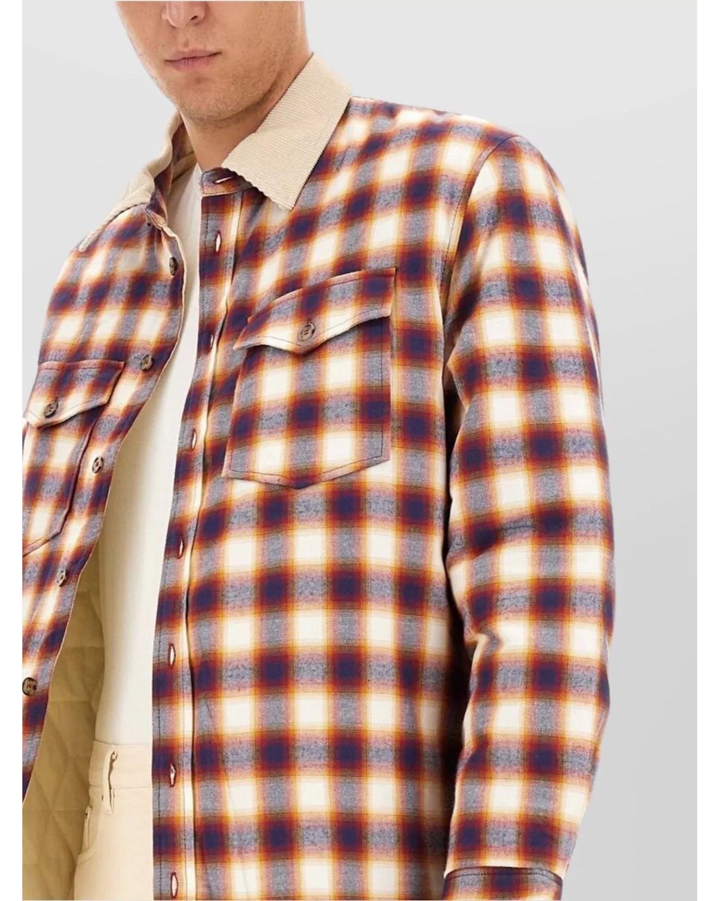 Isabel Marant White Cotton Shirt Jacket for men