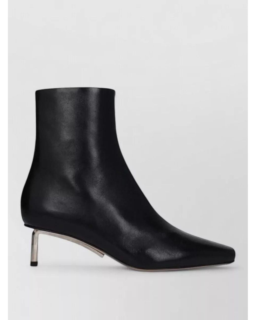 Off-White c/o Virgil Abloh Black Leather Ankle Boots
