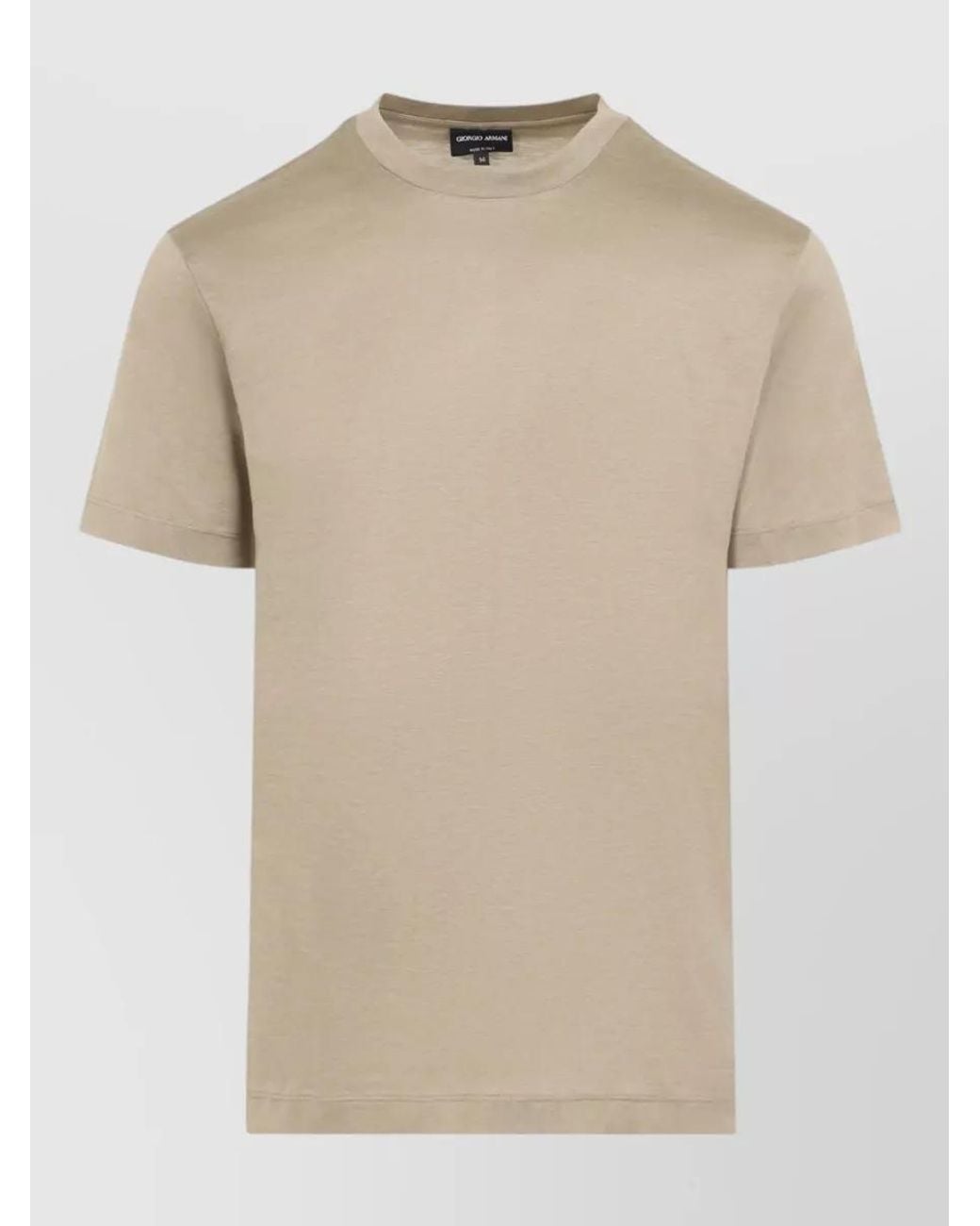 Giorgio Armani Natural Silk Regular-Fit Short-Sleeve T-Shirt for men
