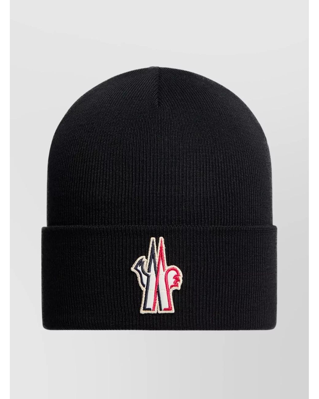 Moncler Black Wool Beanie for men