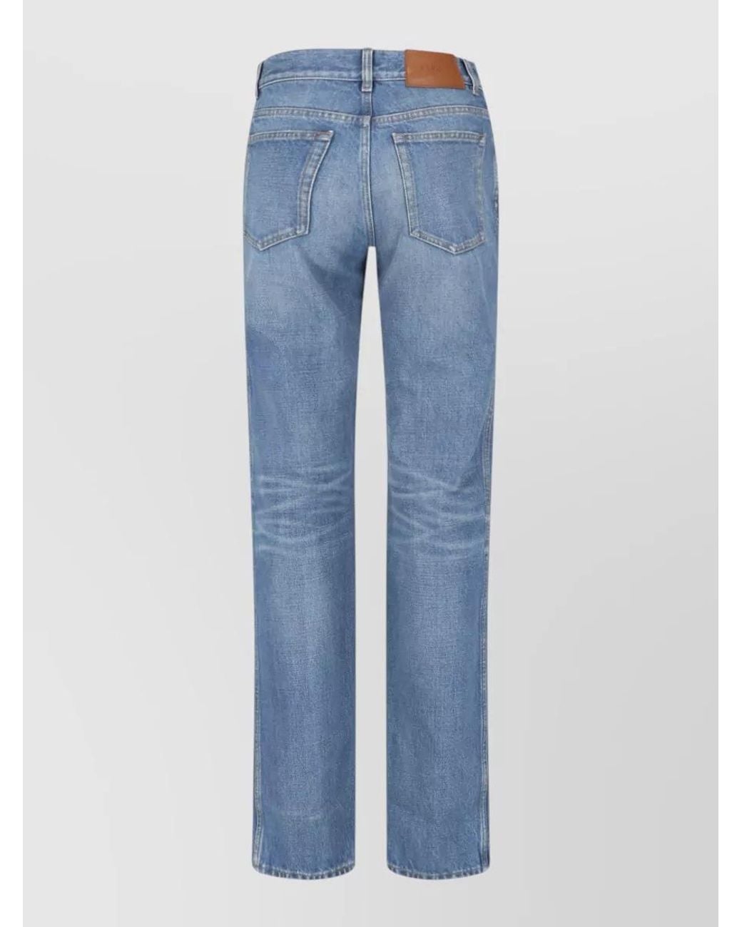 Chloé Blue Straight-Leg Trousers