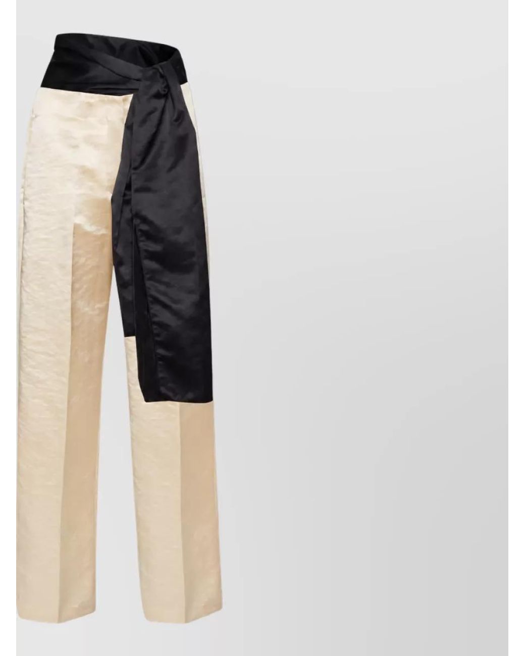 Forte_forte Black Hammered Effect Straight-Leg Suit Trousers
