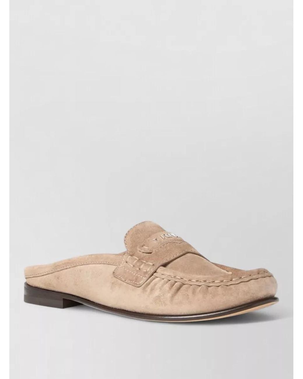 Fendi Natural Leather Mules