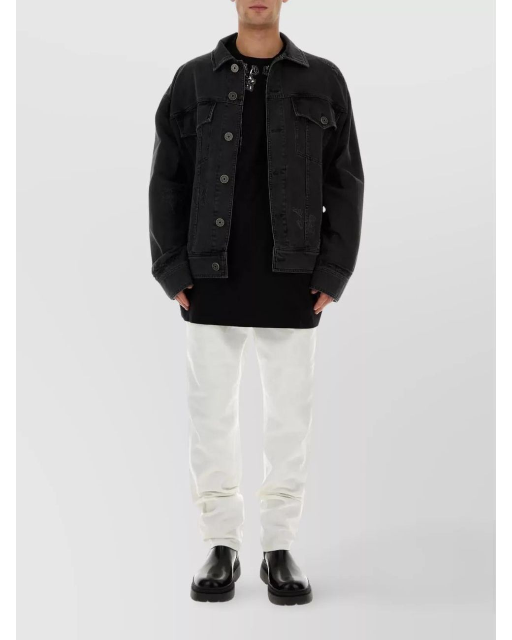 Balmain Black Denim Regular-Fit Jacket for men