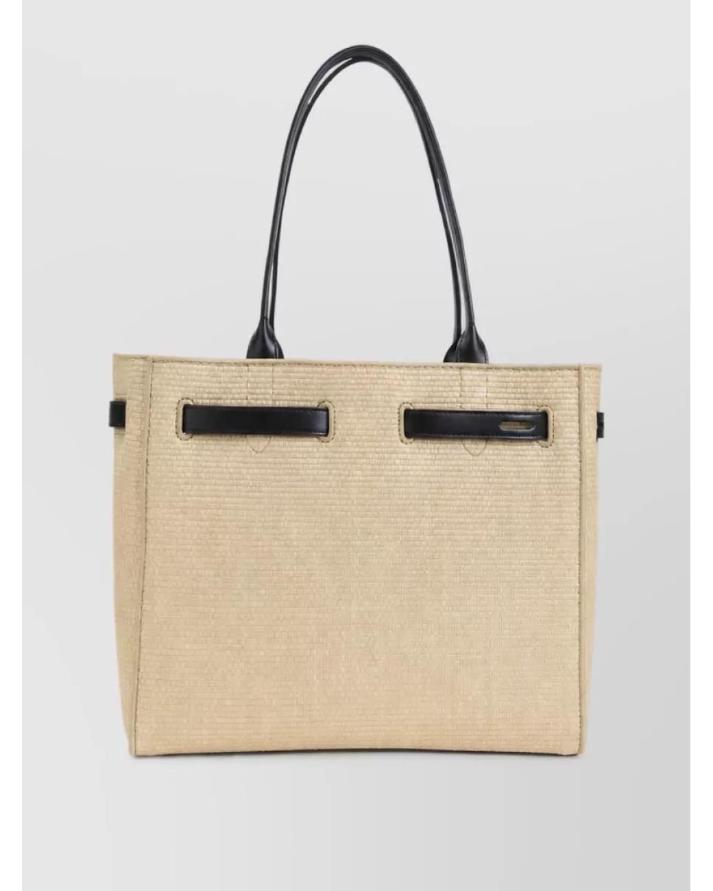 Tom Ford Natural Jean Raffia Leather Tote Bag
