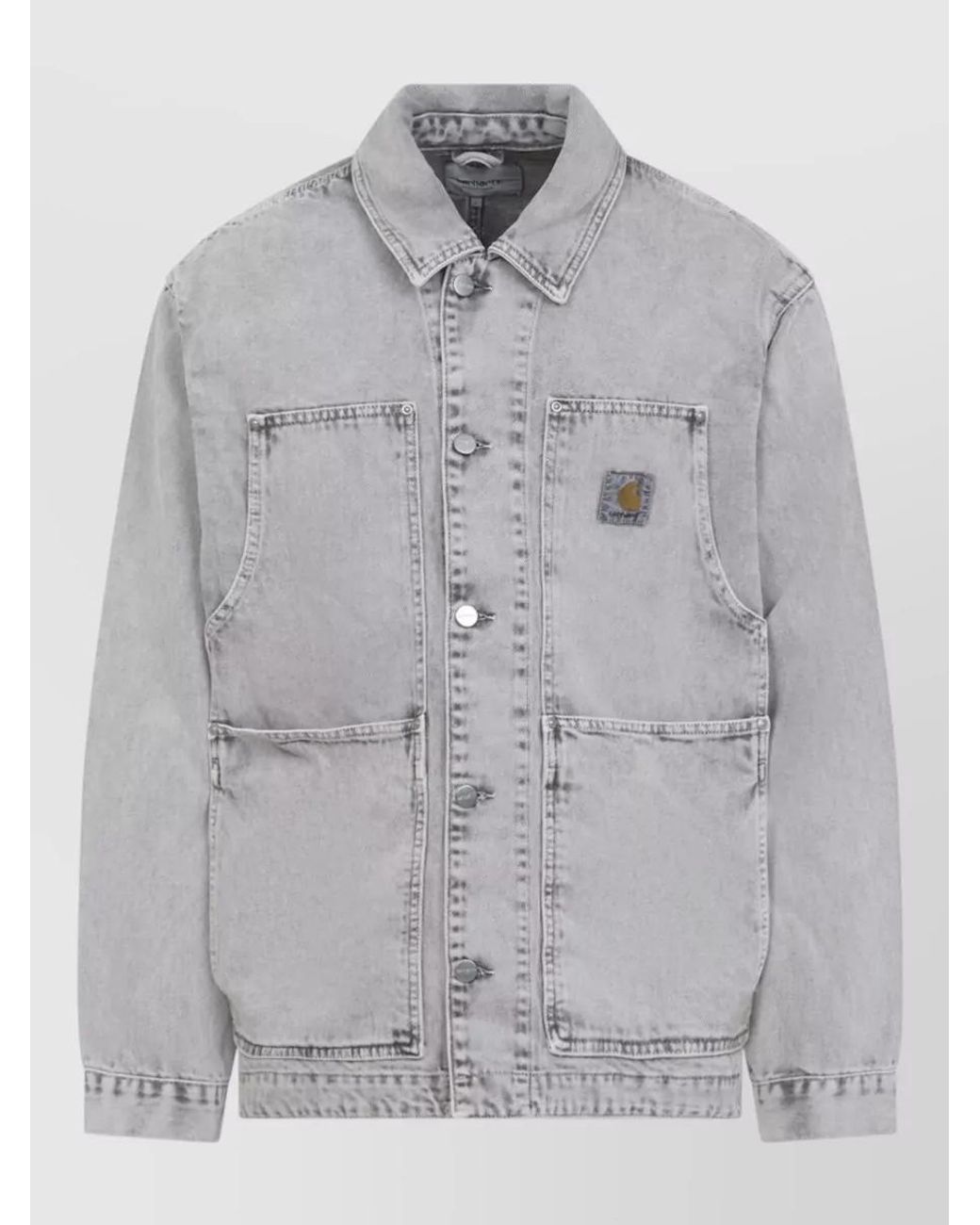 Carhartt Gray Cotton Shirt Jacket for men
