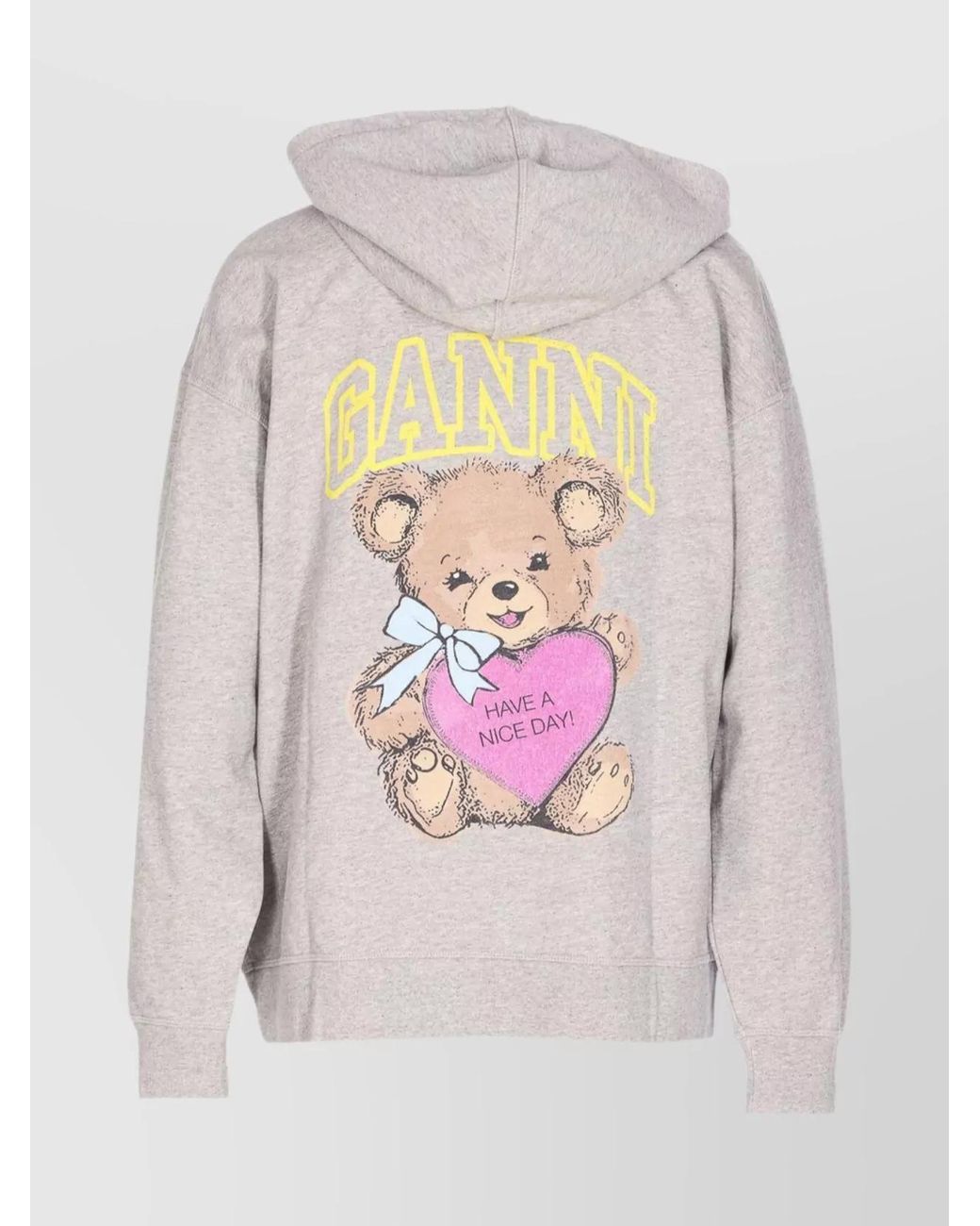 Ganni Multicolor Organic Cotton Zip Hoodie