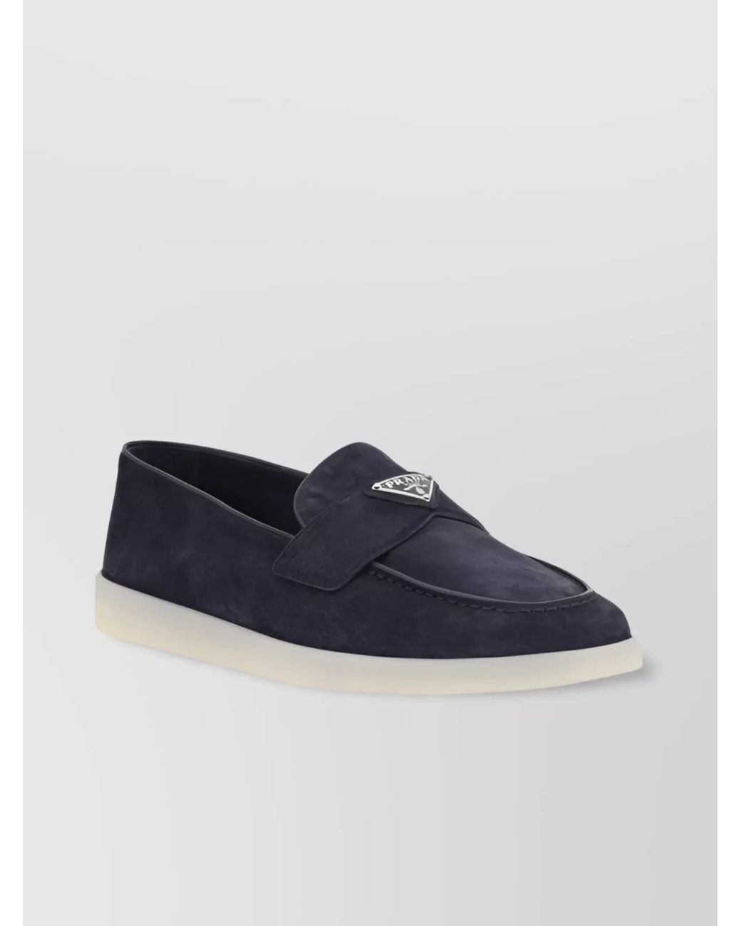 Prada Blue Suede Loafers for men