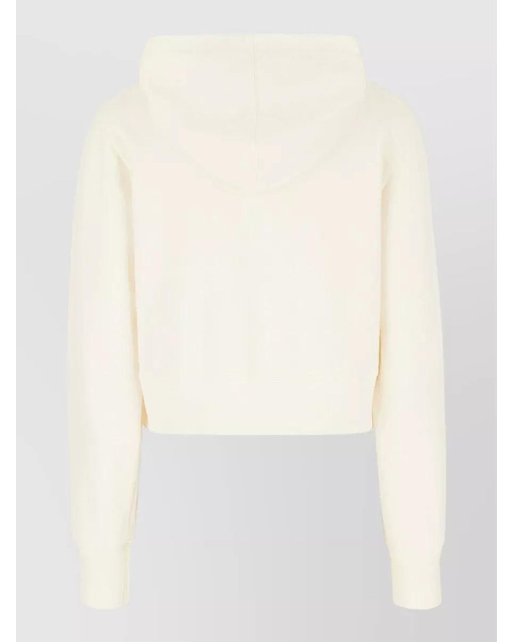 Palm Angels White Fitted Hoodie