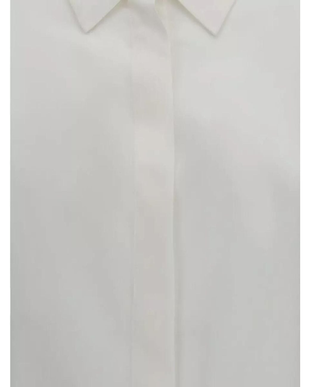 Lardini White Silk Dress Shirt